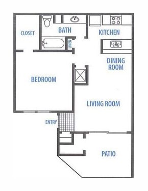 1Br/1BA - The Landing Apartments