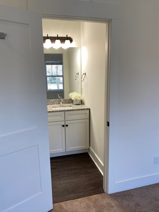 Upstairs front bedroom on suite full bathroom - 121 Cooper Rd