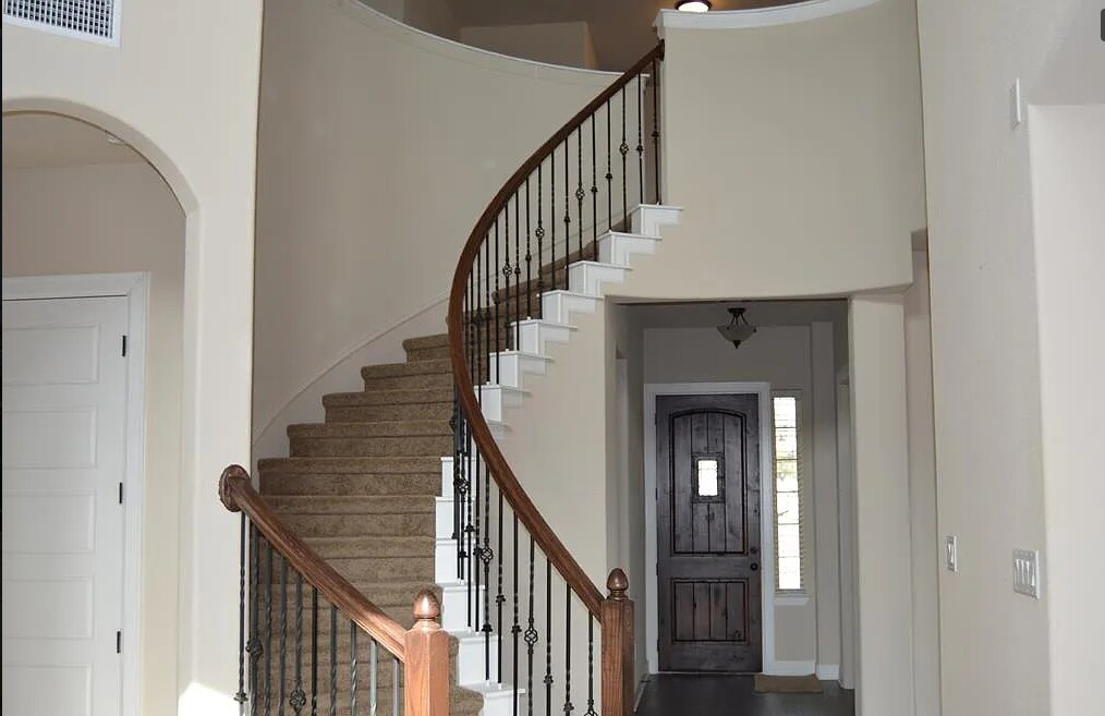 Staircase closer look - 3811 Ashbury Rd