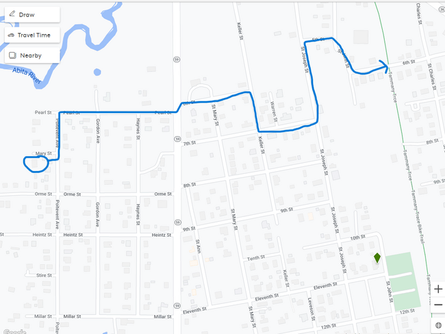 Distance to Tammany Trace - 21414 Mary St