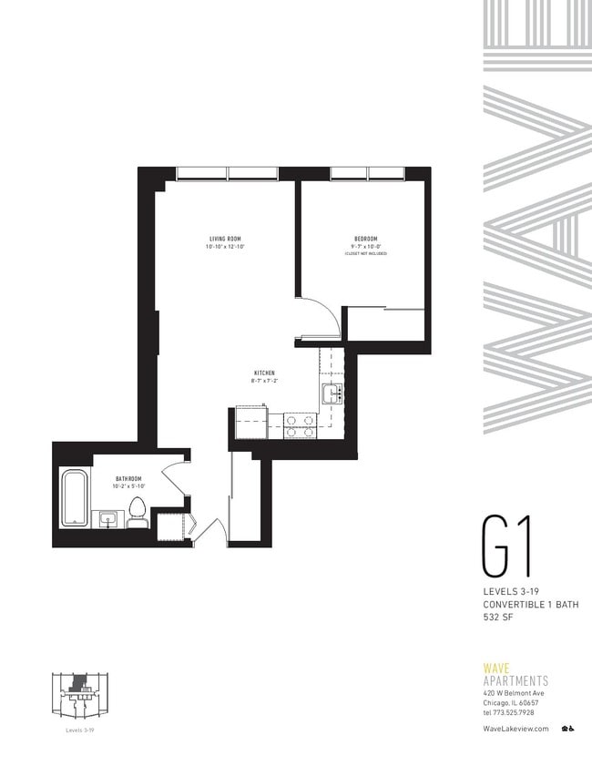 Floorplan - Wave Lakeview