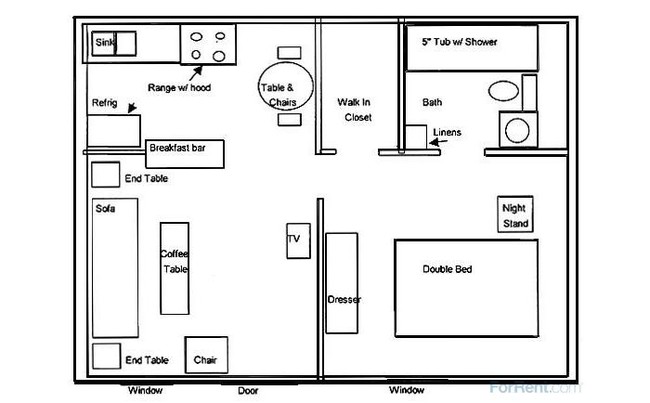 Floorplan - Oakwood Crest Furnished Remodeled Apartments