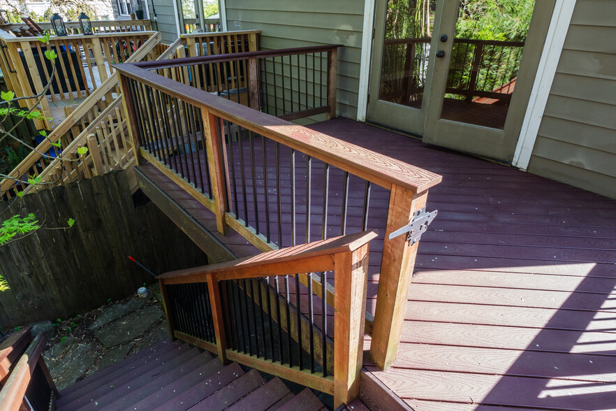 Steps down from deck - 7921 N Denver Avenue