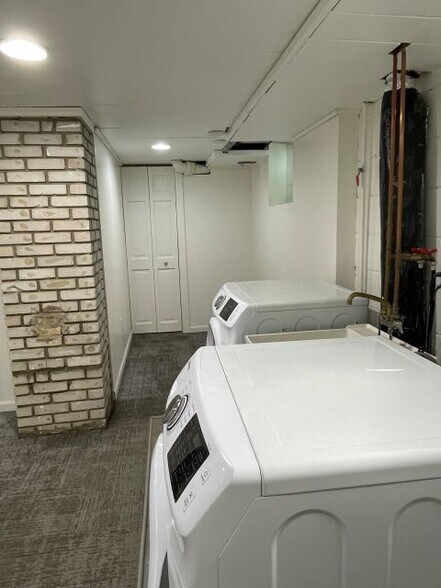 North end basement hall - 1161 Hubbard Ave