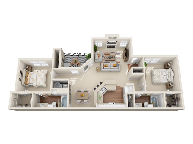 Floorplan - Indian Creek Apartments