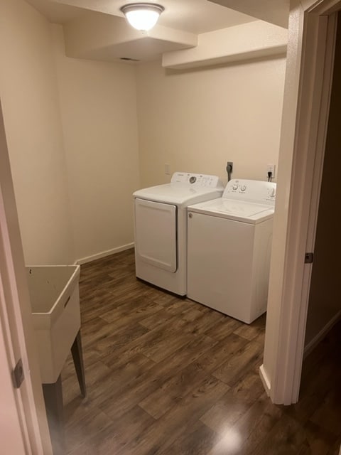 The Washer and Dryer in the Basement, near the Garage - 5636 NE 61st St