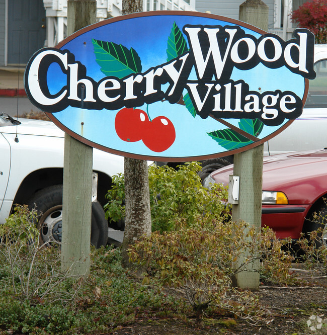 sign - Cherry Wood Village