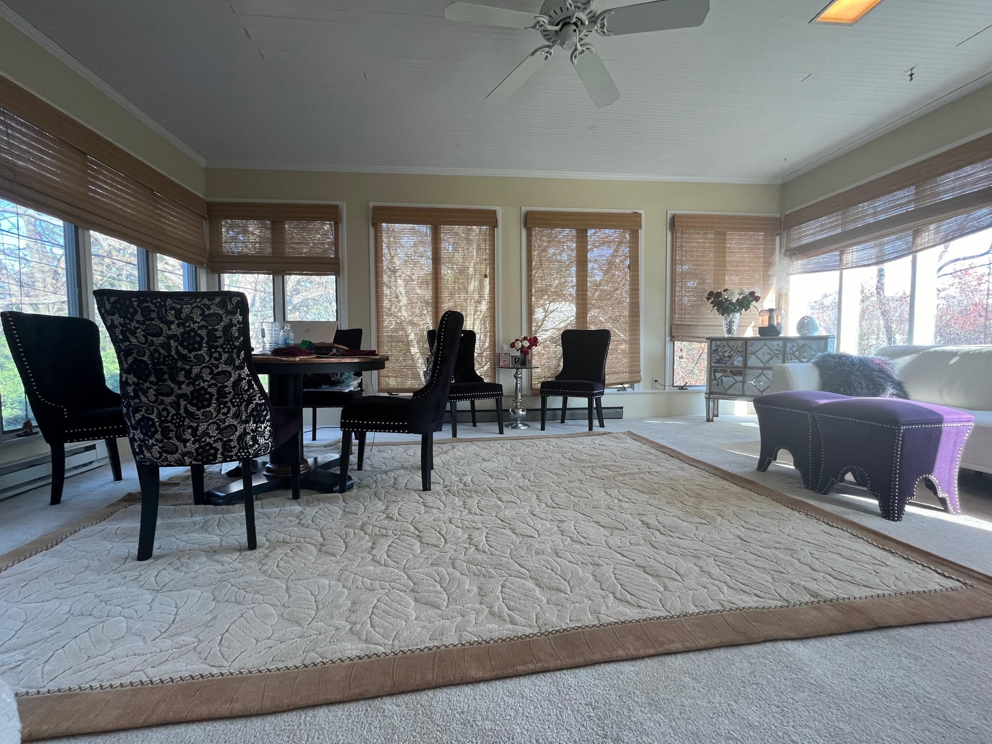 Sunroom with natural light on 4 sides. - 5553 Little Falls Rd
