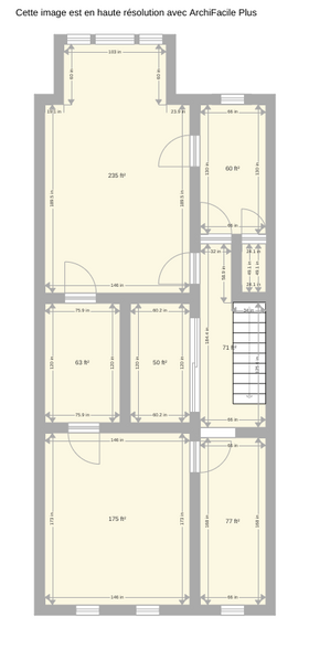 Please note that measurements are not exact. Just to show flow of the space. - 292 Jefferson Ave