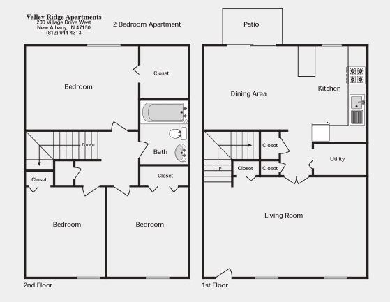 3BR/1BA - Valley Ridge Apartments