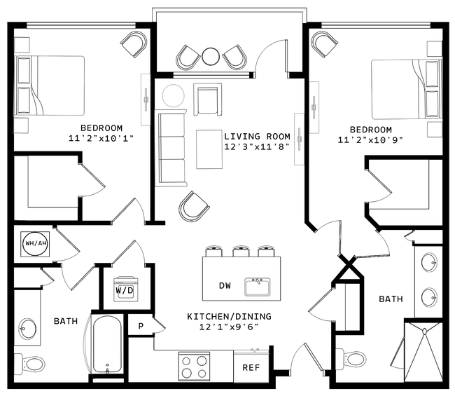 Floorplan - Venable Durham Apartments