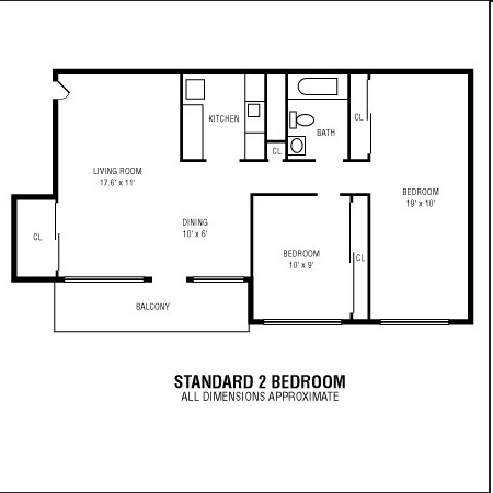 2BR/1BA - Campus Gardens