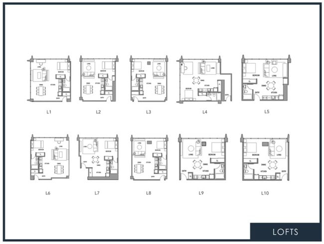 Studio Loft Floor Plan Lay-Out - Panorama Tower