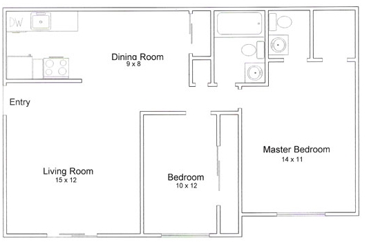 2BR/1.5BA - Anderson Square