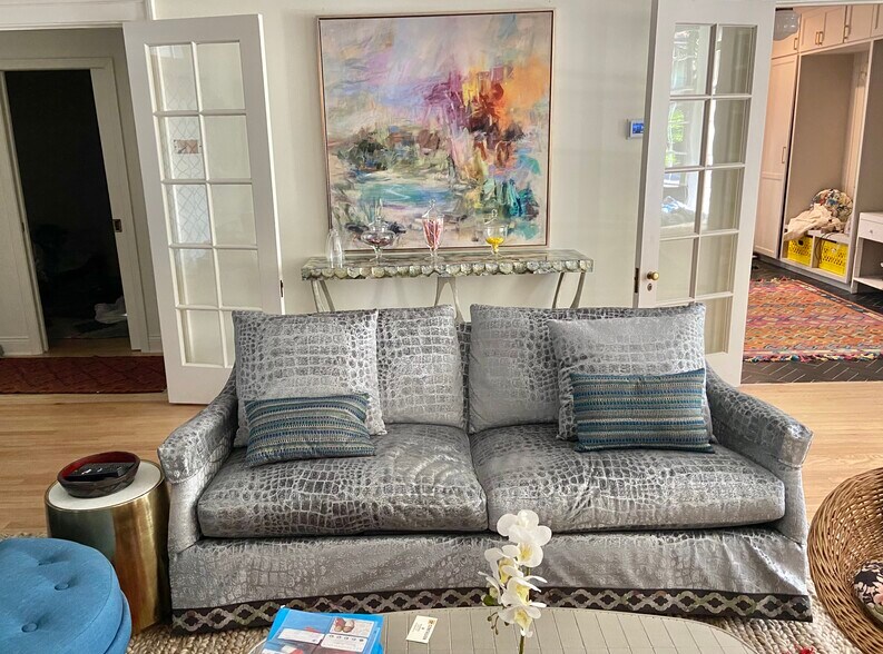 Living Room with French Doors - 761 Cherry St
