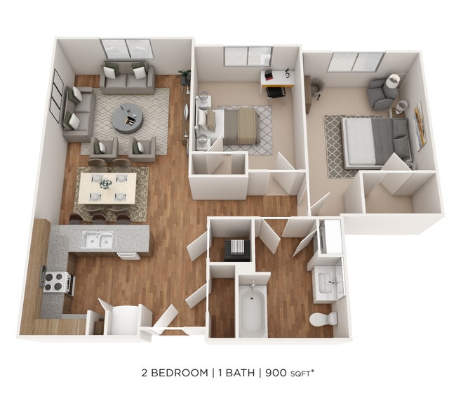 Floorplan - The Marquis at the Woods Apartment Homes