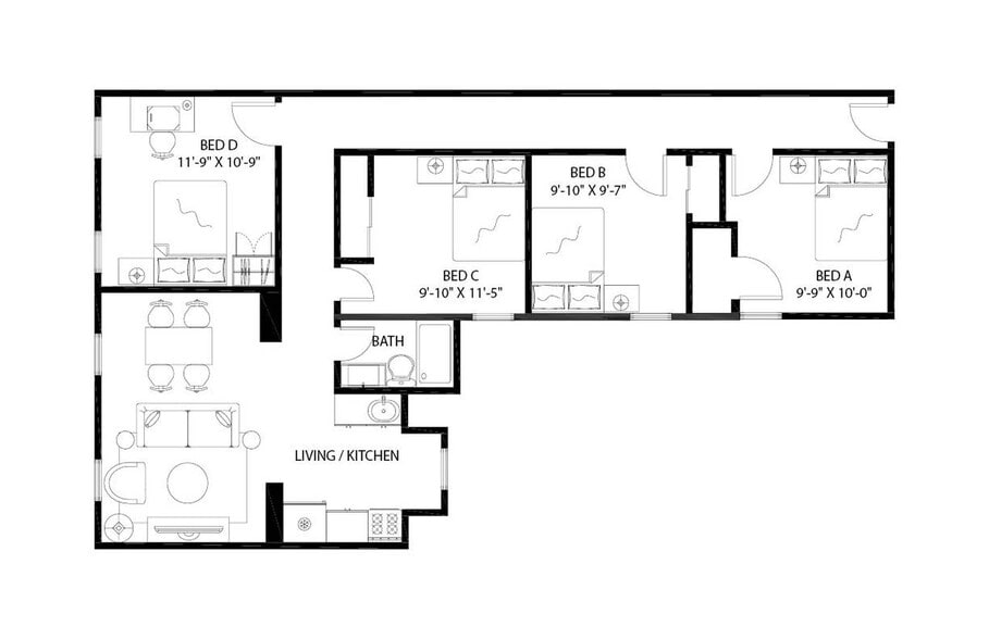 Building Photo - Room in Shared 4 bed/1 bath home