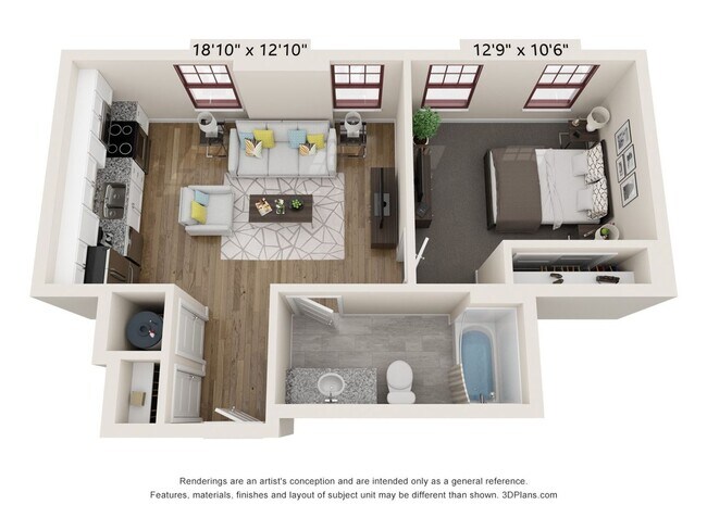 Primary Photo - Short North! 1 Bedroom, 1 Bath