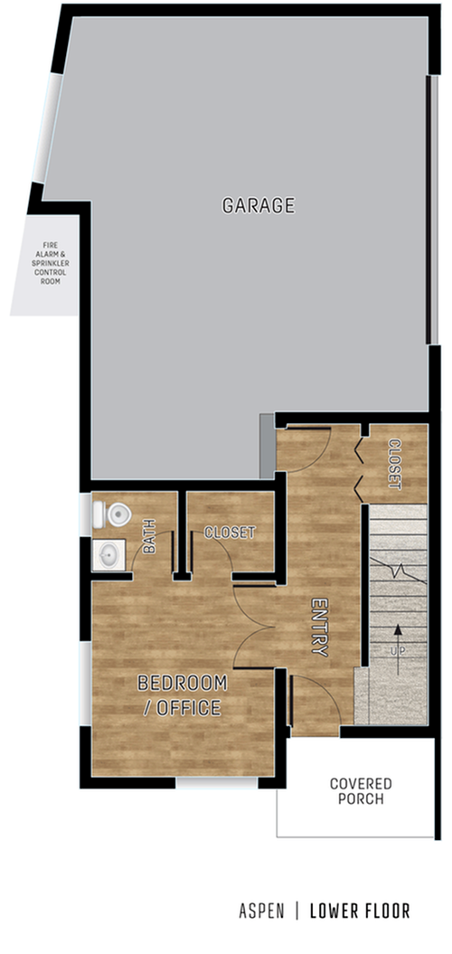 Aspen Floorplan - first floor - Alpengrove