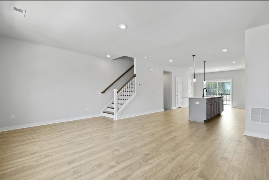2nd fl: living and dining area - 421 Talbot Dr