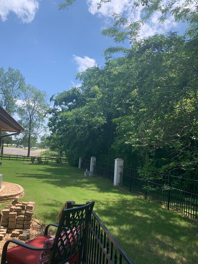 See the Park, tennis courts, walking trail from patio - 614 Cooper Estates Dr