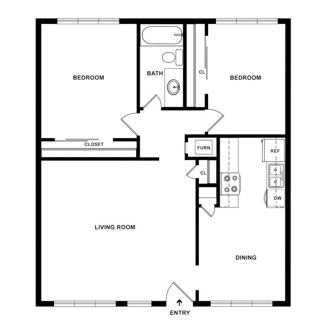 2 BD / 1 BA - 961 sq. ft. - Vio at Moraga