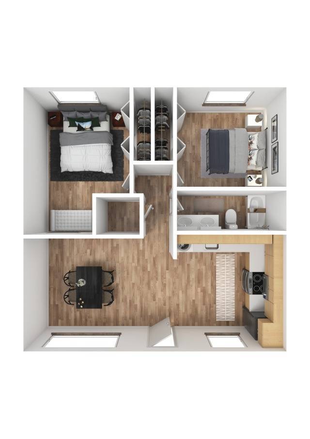 2x1 Garden 3DF - Ashli Townhomes