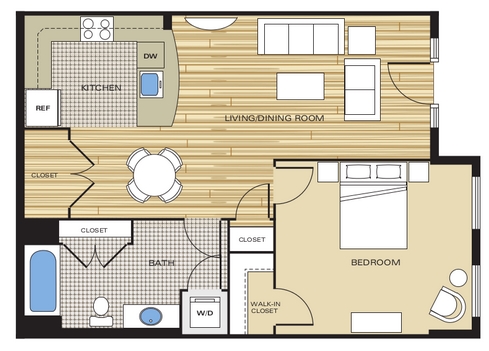 1BR/1BA - Clayborne Apartments