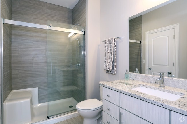 1BD | 1BA - Bathroom - Cornerstone Dekalb Apartments