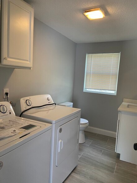 Half bath w/ washer dryer hook up - 33 Cecile St