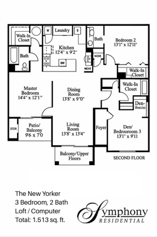 Floorplan - City Center Apartments
