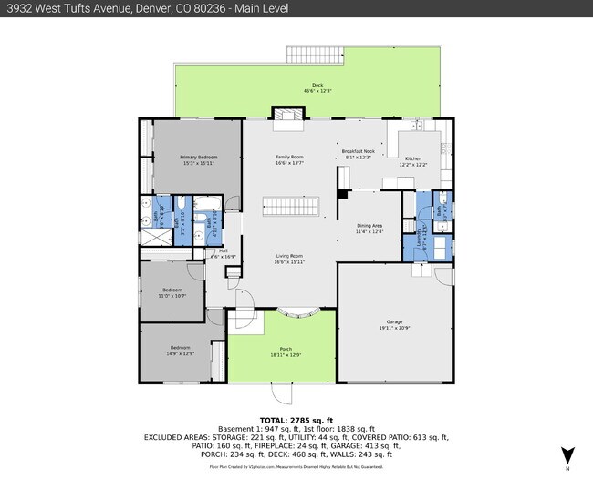 Building Photo - $3,895.95, $200 Off Cleaning Voucher, 4 Beds - 3 Baths, Single Family Home in Denver with 2-Car A...