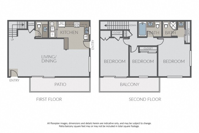 3 Bedroom 2.5 Bath Townhome - Capri at Sunny Hills