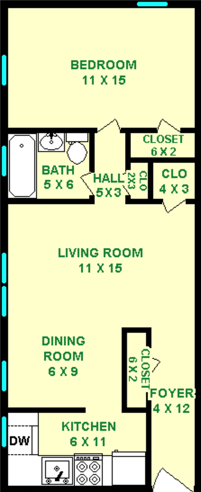 Floorplan - The Flats on Penn