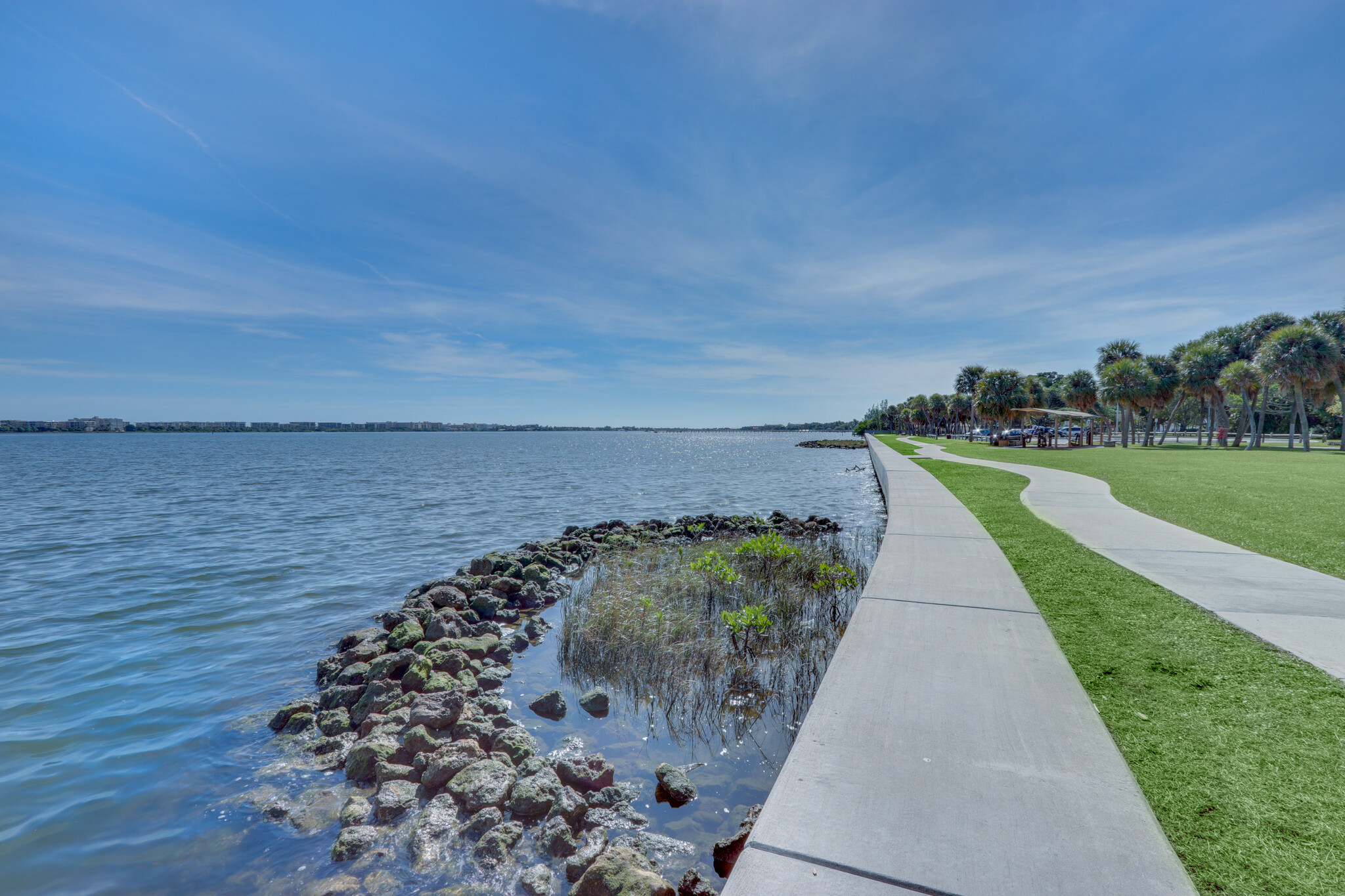 Fishing from the seawall. Fishing docks also - 230 S Lakeside Dr