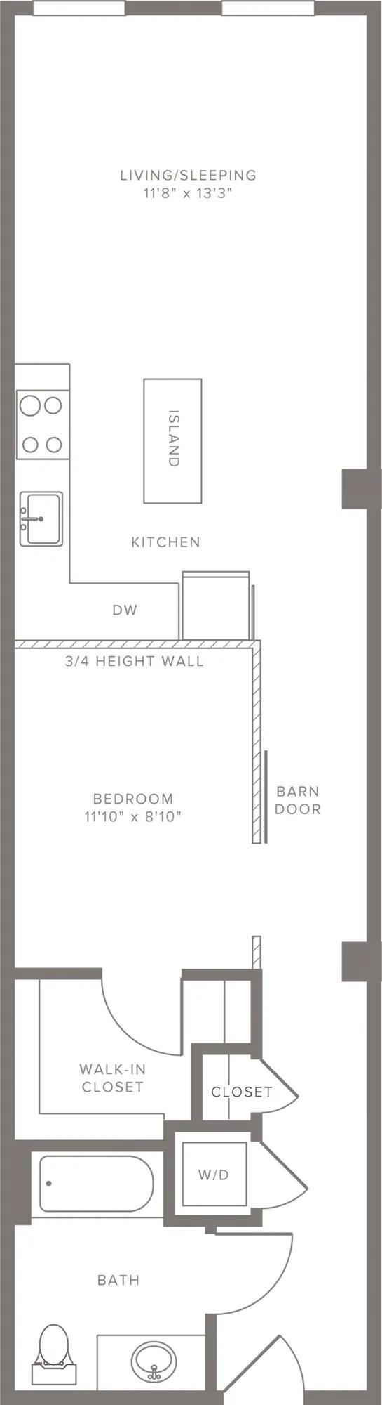 A01 1 bedroom - Modera Lofts