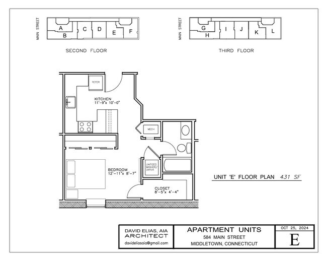 Unit E Floor Plan Photo - 584 Main St