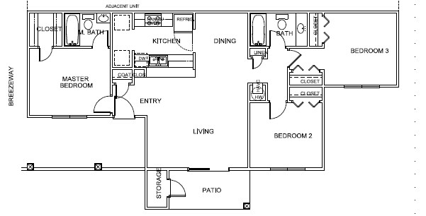 3BR/2BA - Marsh Creek Apartments