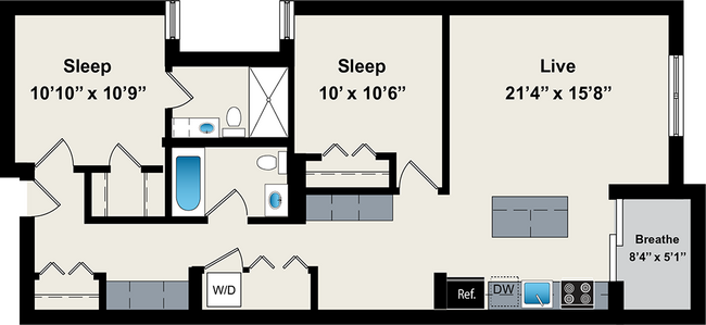 Floorplan - Reside on Jackson