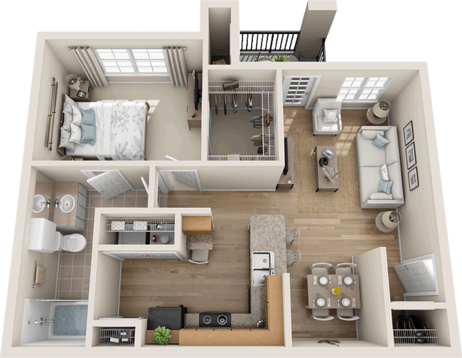 Floorplan - Providence at Marine Creek Apartment Homes