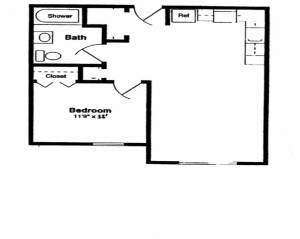 1BR/1BA - Brookside Place Apartments