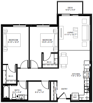 Floorplan - Eastside 1256