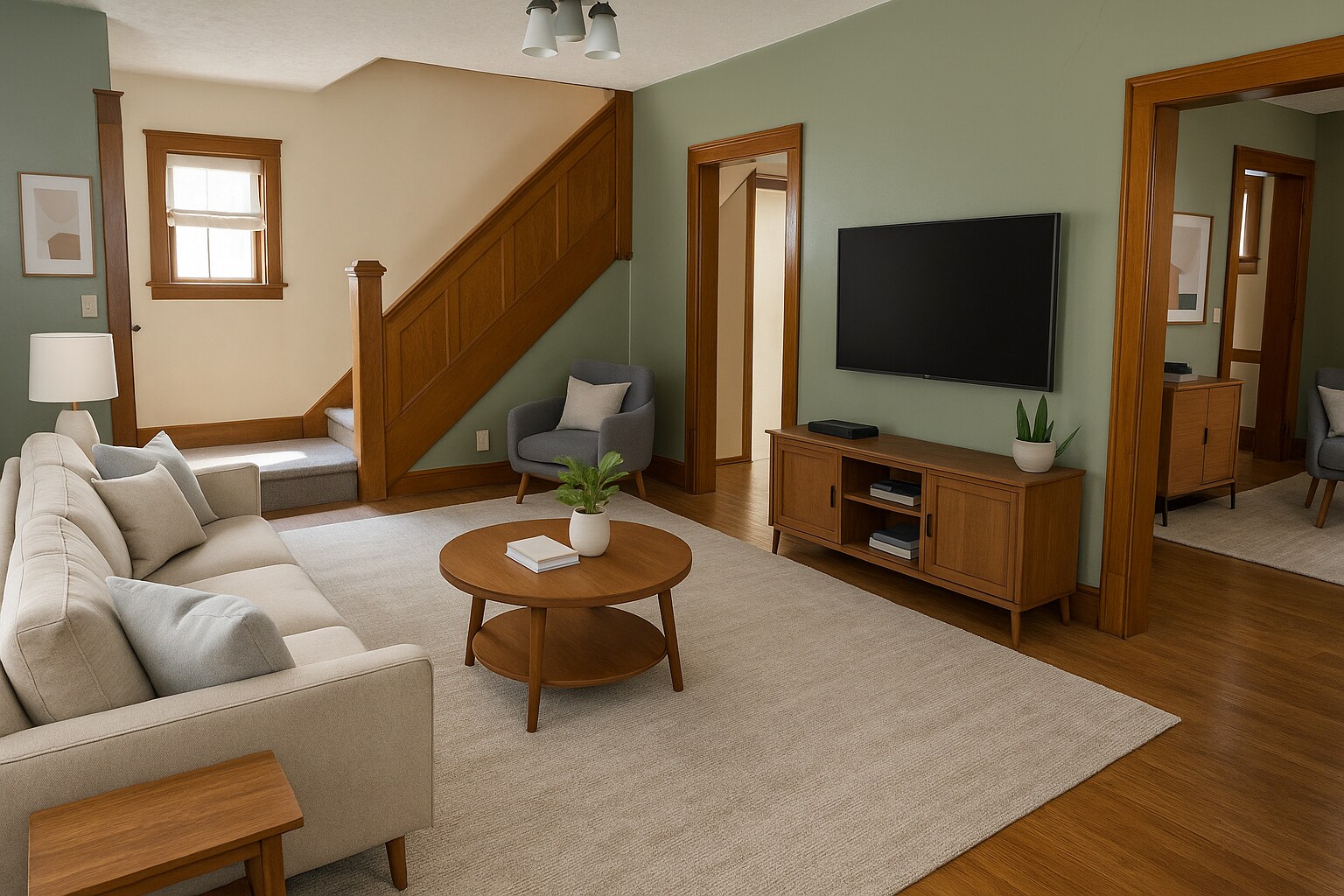 AI generated example. Not furnished yet. - 317 N High St