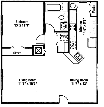 1BR/1BA - Southgate Apartments