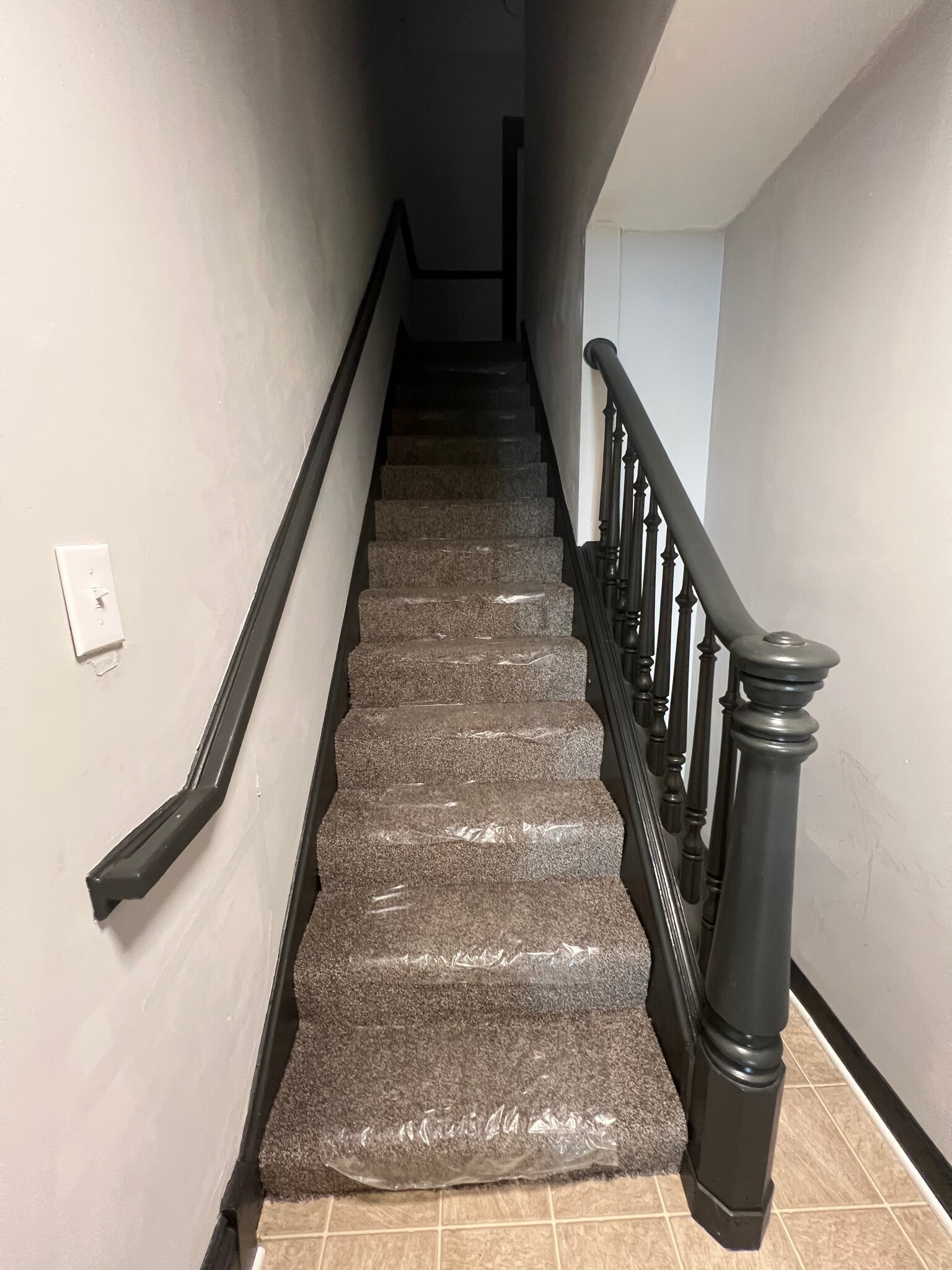 Stairs going up to unit 2 - 100 E Locust St