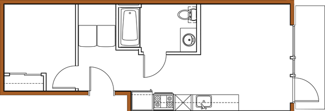 Yukon Flats, 1 Bedroom, Galley - Floorplan.png - Yukon Flats
