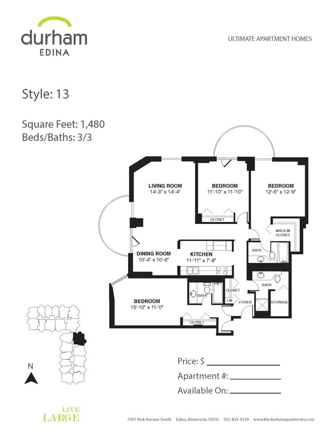 Floorplan - Durham