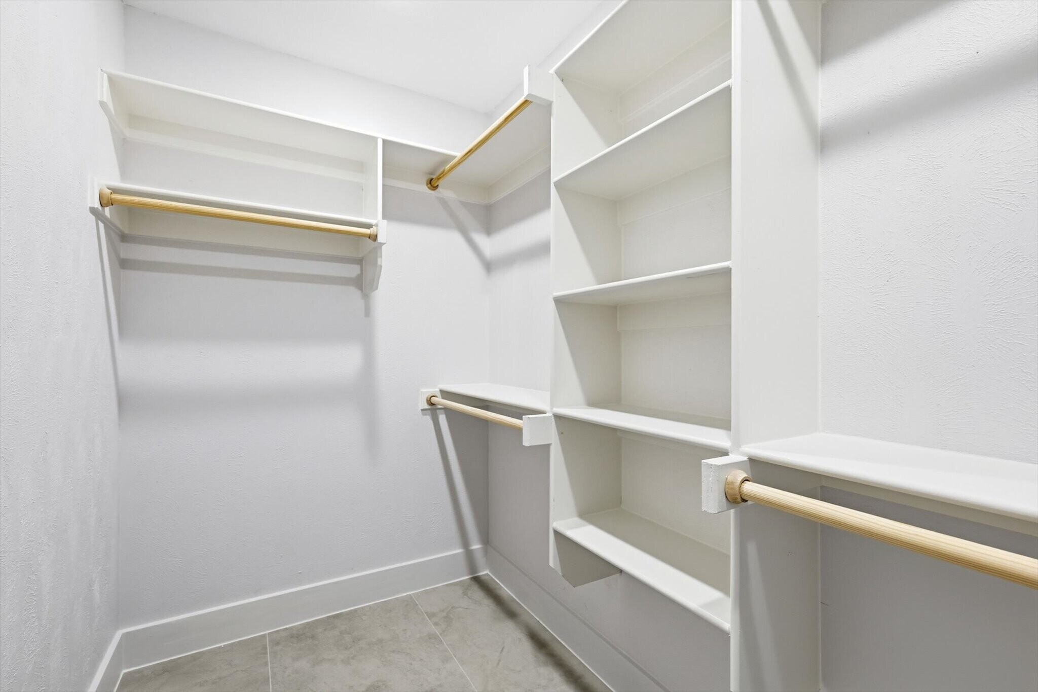 very functional walk in primary closet - 4813 Via Ventura