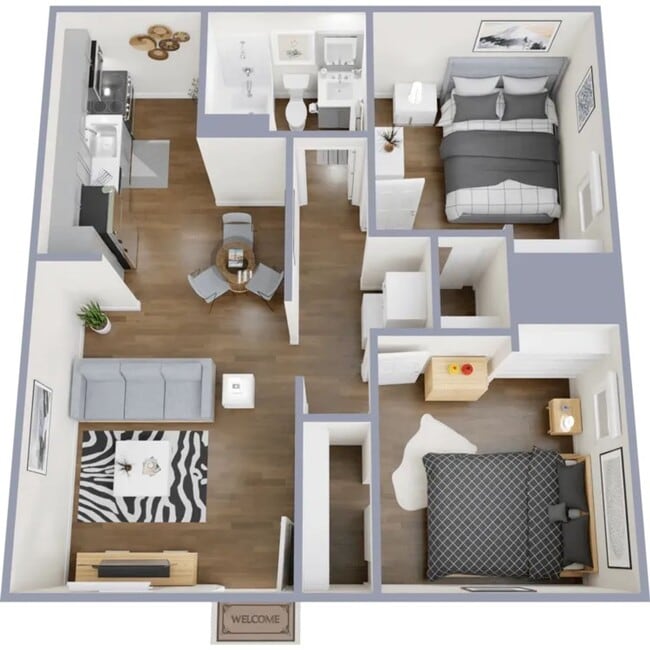 Floorplan - Aqua Apartments
