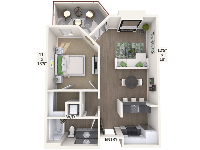 Floorplan - eaves Old Town Pasadena